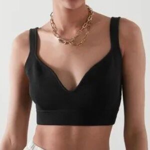 COS Knit Black Bra Top
